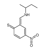 6-[(butan-2-ylamino)methylidene]-4-nitrocyclohexa-2,4-diene-1-thione Structure