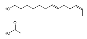 acetic acid,trideca-7,11-dien-1-ol结构式
