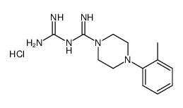N-(diaminomethylidene)-4-(2-methylphenyl)piperazine-1-carboximidamide,hydrochloride结构式