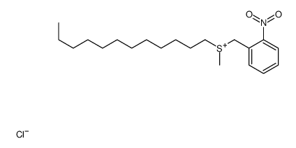 dodecyl-methyl-[(2-nitrophenyl)methyl]sulfanium,chloride Structure