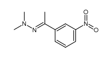 m-Nitroacetophenone N,N-dimethylhydrazone Structure
