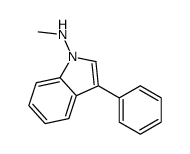 N-methyl-3-phenyl-1H-indol-1-amine结构式