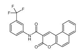 3-oxo-N-[3-(trifluoromethyl)phenyl]benzo[f]chromene-2-carboxamide Structure