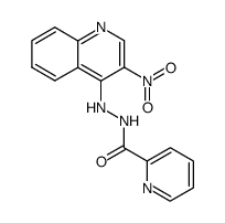 Pyridine-2-carboxylic acid N'-(3-nitro-quinolin-4-yl)-hydrazide Structure