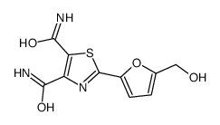 2-[5-(hydroxymethyl)furan-2-yl]-1,3-thiazole-4,5-dicarboxamide结构式