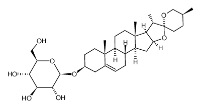 yamogenin 3-O-β-D-glucopyranoside Structure
