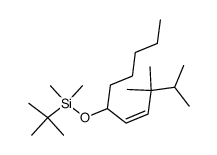 tert-Butyl-dimethyl-((Z)-4,4,5-trimethyl-1-pentyl-hex-2-enyloxy)-silane Structure