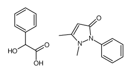 1,5-dimethyl-2-phenylpyrazol-3-one,2-hydroxy-2-phenylacetic acid结构式