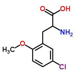 DL-5-Chloro-2-methoxyphenylalanine Structure