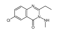 6-chloro-2-ethyl-3-(methylamino)quinazolin-4-one Structure