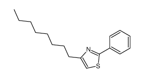 4-octyl-2-phenyl-1,3-thiazole结构式