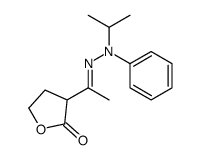 3-[C-methyl-N-(N-propan-2-ylanilino)carbonimidoyl]oxolan-2-one Structure