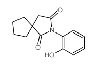 2-Azaspiro[4.4]nonane-1,3-dione, 2-(2-hydroxyphenyl)-结构式
