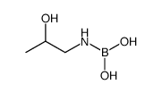 (2-hydroxypropylamino)boronic acid Structure