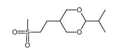 5-(2-methylsulfonylethyl)-2-propan-2-yl-1,3-dioxane Structure