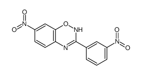 7-nitro-3-(3-nitrophenyl)-2H-1,2,4-benzoxadiazine结构式