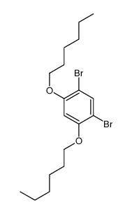 1,5-dibromo-2,4-dihexoxybenzene Structure