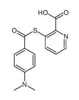 3-[4-(dimethylamino)benzoyl]sulfanylpyridine-2-carboxylic acid Structure