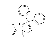 Nα-diphenylphosphinoylvaline methyl ester结构式