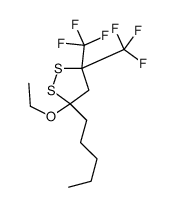 3-ethoxy-3-pentyl-5,5-bis(trifluoromethyl)dithiolane Structure