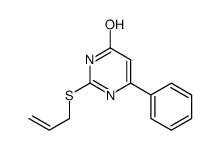 6-phenyl-2-prop-2-enylsulfanyl-1H-pyrimidin-4-one Structure