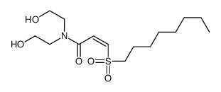 N,N-bis(2-hydroxyethyl)-3-octylsulfonylprop-2-enamide Structure