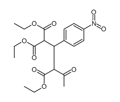 triethyl 2-(4-nitrophenyl)-4-oxopentane-1,1,3-tricarboxylate结构式