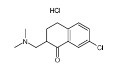 7-Chloro-2-[(dimethylamino)methyl]-3,4-dihydro-1(2H)-naphthalenone, hydrochloride Structure