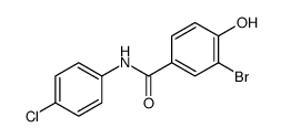 3-bromo-N-(4-chlorophenyl)-4-hydroxybenzamide Structure