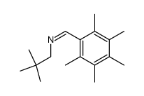 (2,2-Dimethyl-propyl)-[1-pentamethylphenyl-meth-(Z)-ylidene]-amine结构式