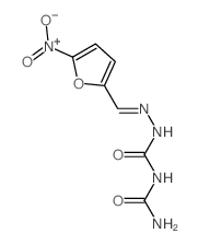 3-carbamoyl-1-[(5-nitro-2-furyl)methylideneamino]urea结构式