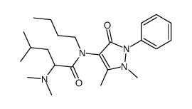 N-butyl-2-(dimethylamino)-N-(1,5-dimethyl-3-oxo-2-phenylpyrazol-4-yl)-4-methylpentanamide Structure