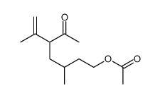 (5-acetyl-3,6-dimethylhept-6-enyl) acetate结构式