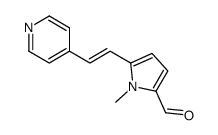 1-methyl-5-(2-pyridin-4-ylethenyl)pyrrole-2-carbaldehyde Structure