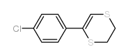 1,4-Dithiin,5-(4-chlorophenyl)-2,3-dihydro-结构式