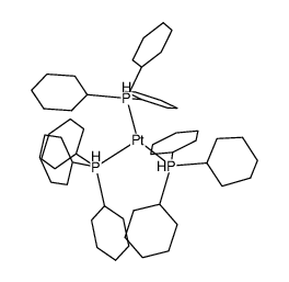 Pt(P(cyclohexyl)3)3 Structure