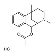 8-Acetoxy-2,5-dimethyl-6,7-benzomorphan hydrochloride Structure