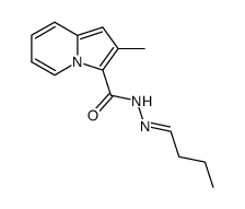 2-methyl-indolizine-3-carboxylic acid butylidenehydrazide结构式