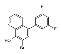 7-bromo-5-(3,5-difluorophenyl)quinolin-8-ol Structure