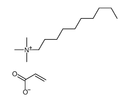 decyl(trimethyl)azanium,prop-2-enoate结构式