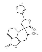 Spiro[furan-3(2H),7'(8'H)-[1H]naphtho[1,8a-c]- furan]-2,3'(5'H)-dione,5-(3-furanyl)-4,5,6',- 6'a,9',10'-hexahydro-8'-methyl-,(3R,5R,6'aS,- 8'S,10'aS)-结构式