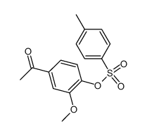 toluene-4-sulfonic acid 4-acetyl-2-methoxy-phenyl ester结构式