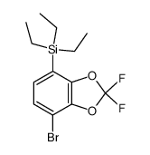 (7-bromo-2,2-difluoro-1,3-benzodioxol-4-yl)triethylsilane Structure