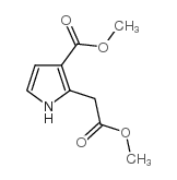 1H-Pyrrole-2-aceticacid, 3-(methoxycarbonyl)-, methyl ester structure