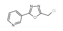 2-(CHLOROMETHYL)-5-(PYRIDIN-3-YL)-1,3,4-OXADIAZOLE Structure