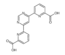 2,2'-bis(4,6-pyrimidinediyl)pyridine-6,6'-dicarboxylic acid Structure