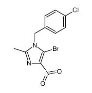 5-bromo-1-(4-chloro-benzyl)-2-methyl-4-nitro-1H-imidazole结构式