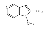 1,2-二甲基-1H-吡咯并[3,2-c]吡啶结构式