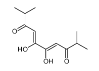 5,6-dihydroxy-2,9-dimethyldeca-4,6-diene-3,8-dione Structure