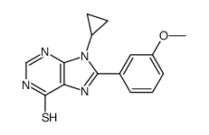 9-cyclopropyl-8-(3-methoxyphenyl)-3H-purine-6-thione结构式